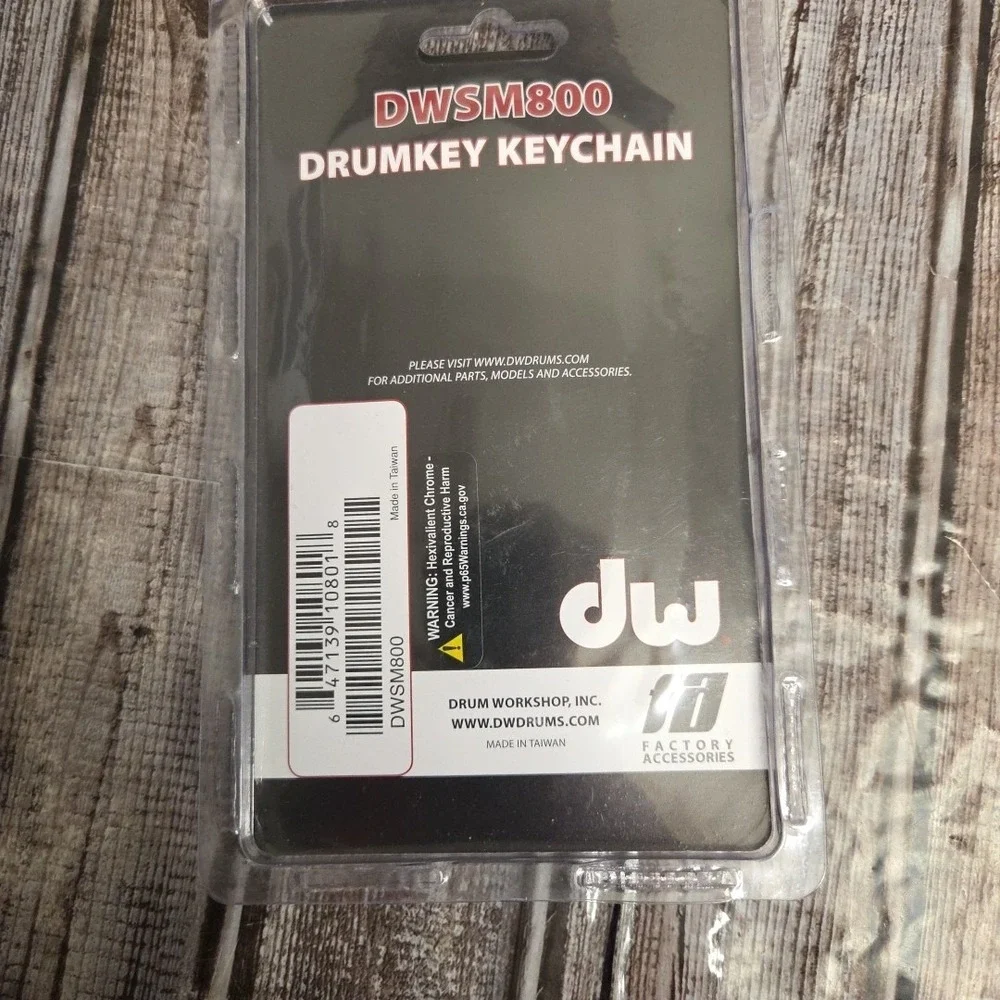 DW DWSM800 Drum Key Keychain New In Packaging - Picture 2 of 3